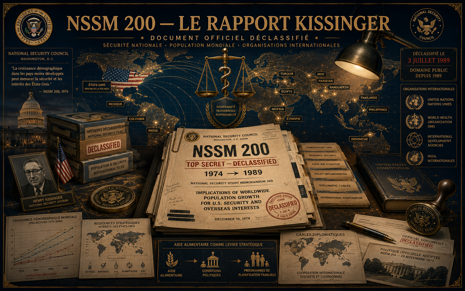 NSSM 200 — Le Rapport Kissinger — Document Officiel Déclassifié