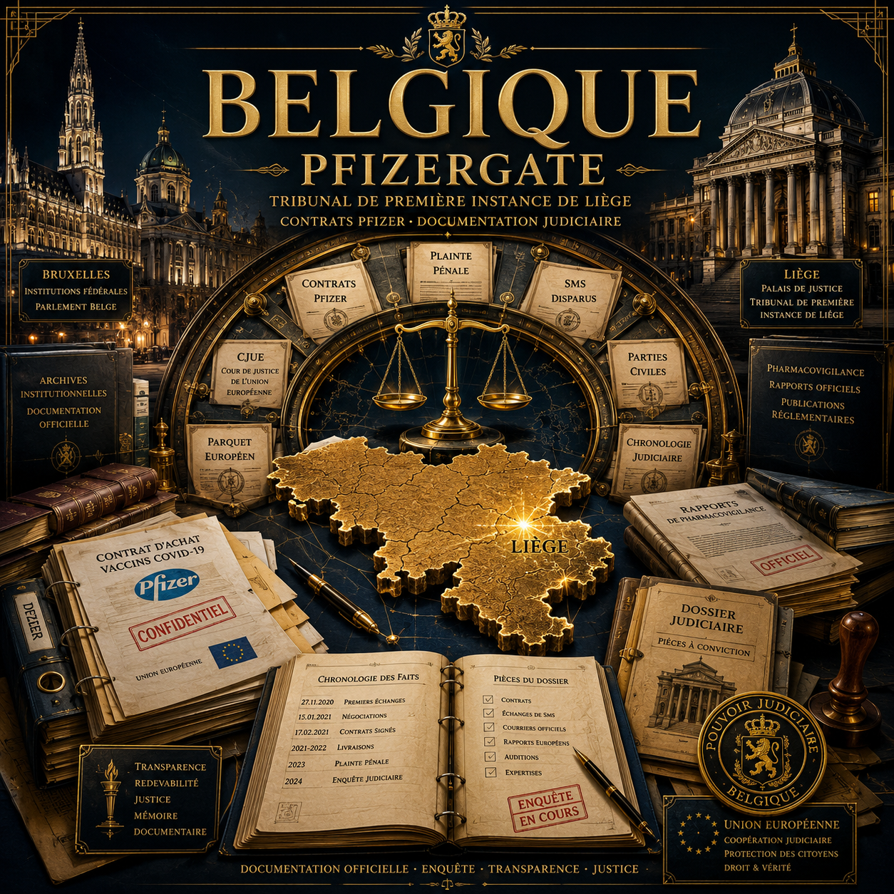 Belgique — Pfizergate — Tribunal de Première Instance de Liège