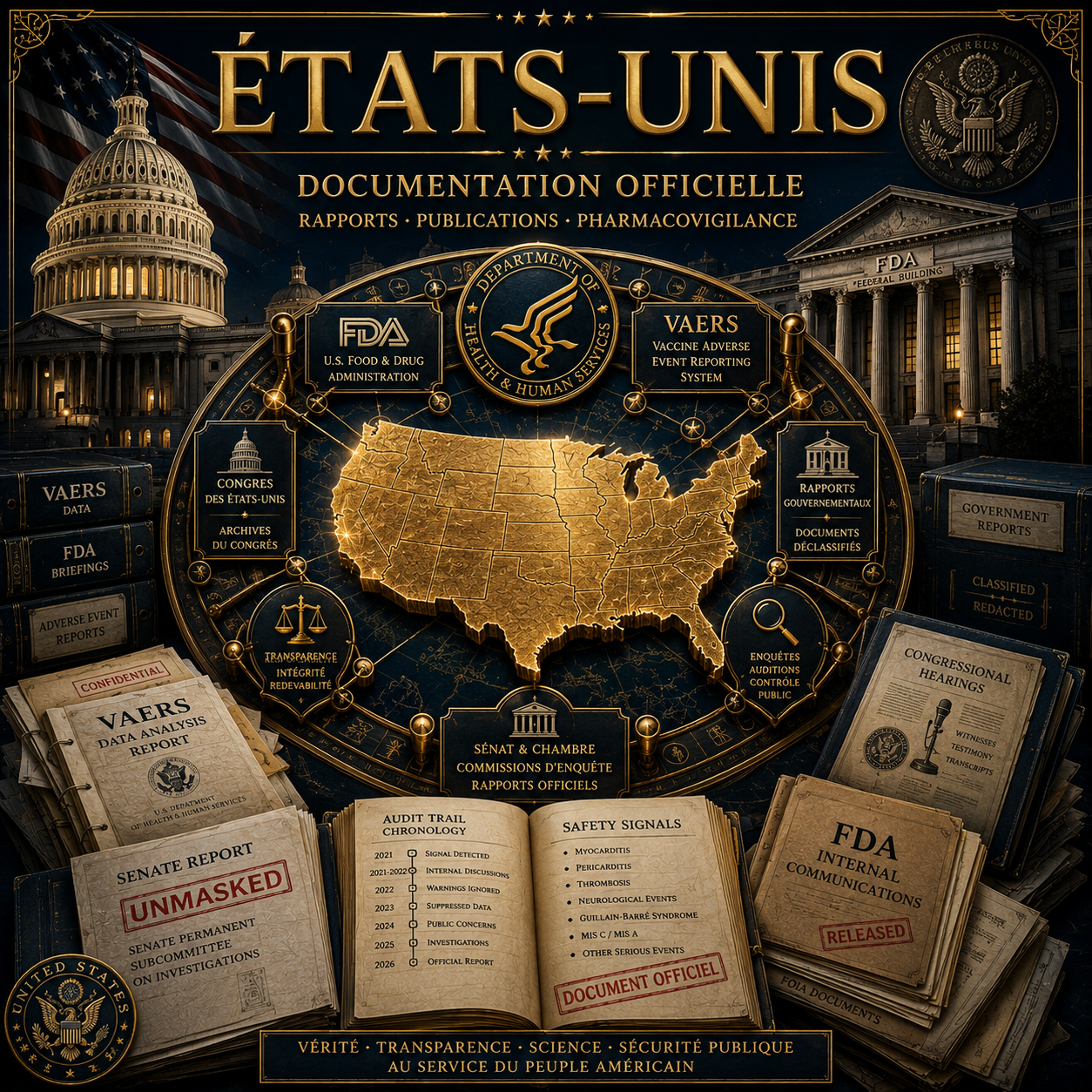 États-Unis — VAERS — FDA — Rapport UNMASKED