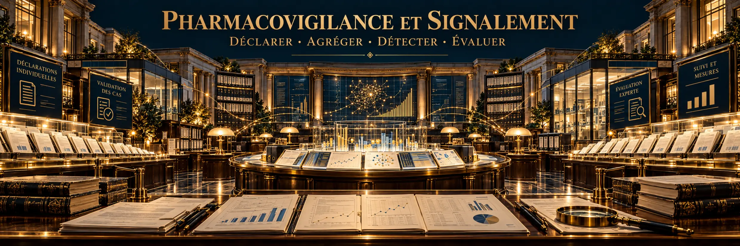Pharmacovigilance et signalement, déclarer, agréger, détecter et évaluer