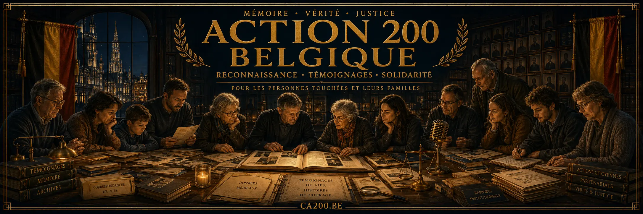 Collectif Action 200 Belgique — Mémoire, Vérité, Justice