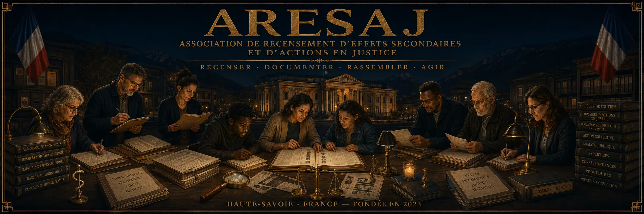 ARESAJ — Recenser, Documenter, Rassembler, Agir