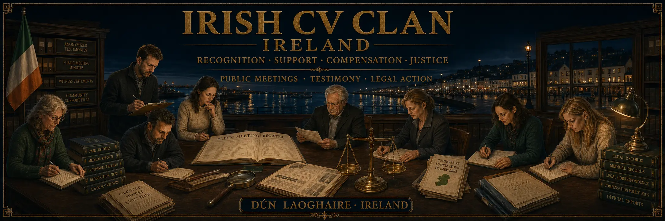 Irish CV Clan — Recognition, Support, Compensation, Justice