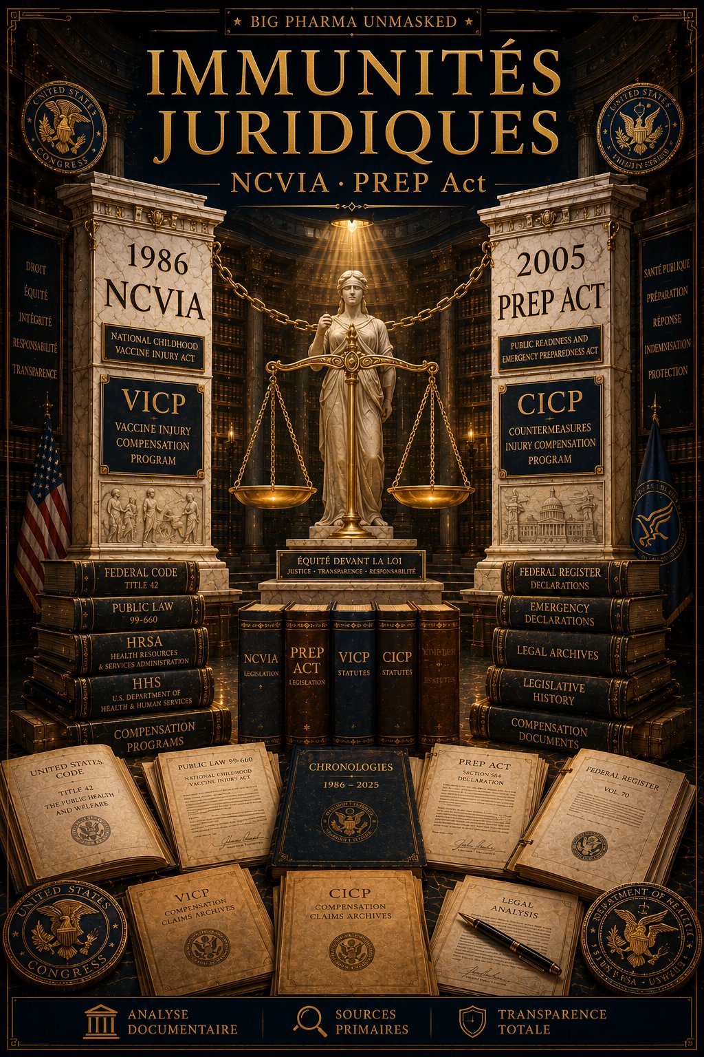 Immunités juridiques — NCVIA et PREP Act