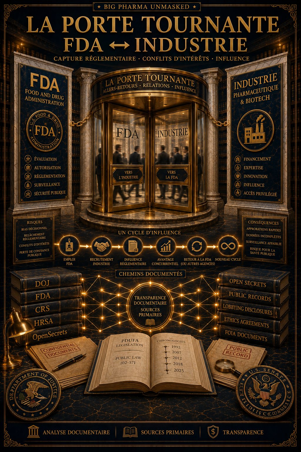 La porte tournante FDA-Industrie