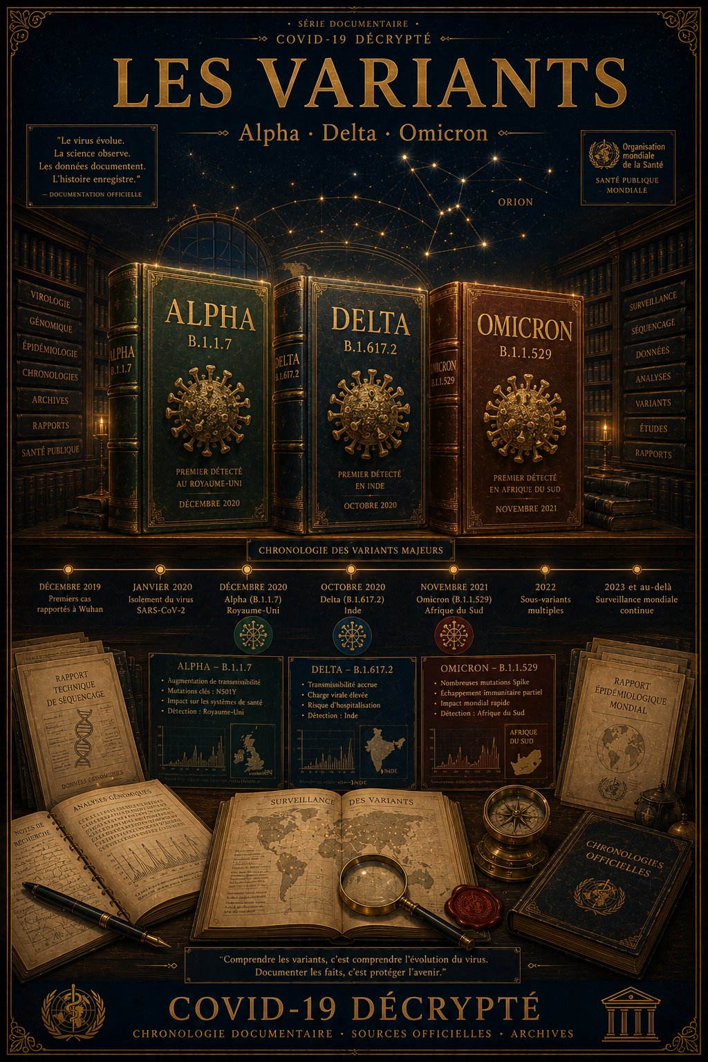 Les variants Alpha Delta Omicron décryptés