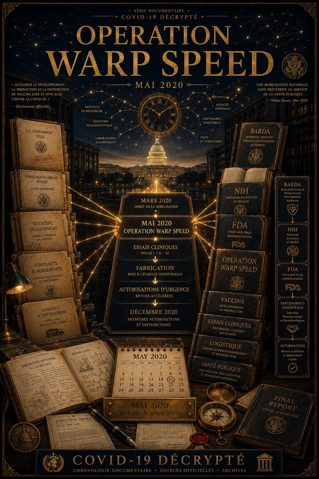 Operation Warp Speed mai 2020 chronologie