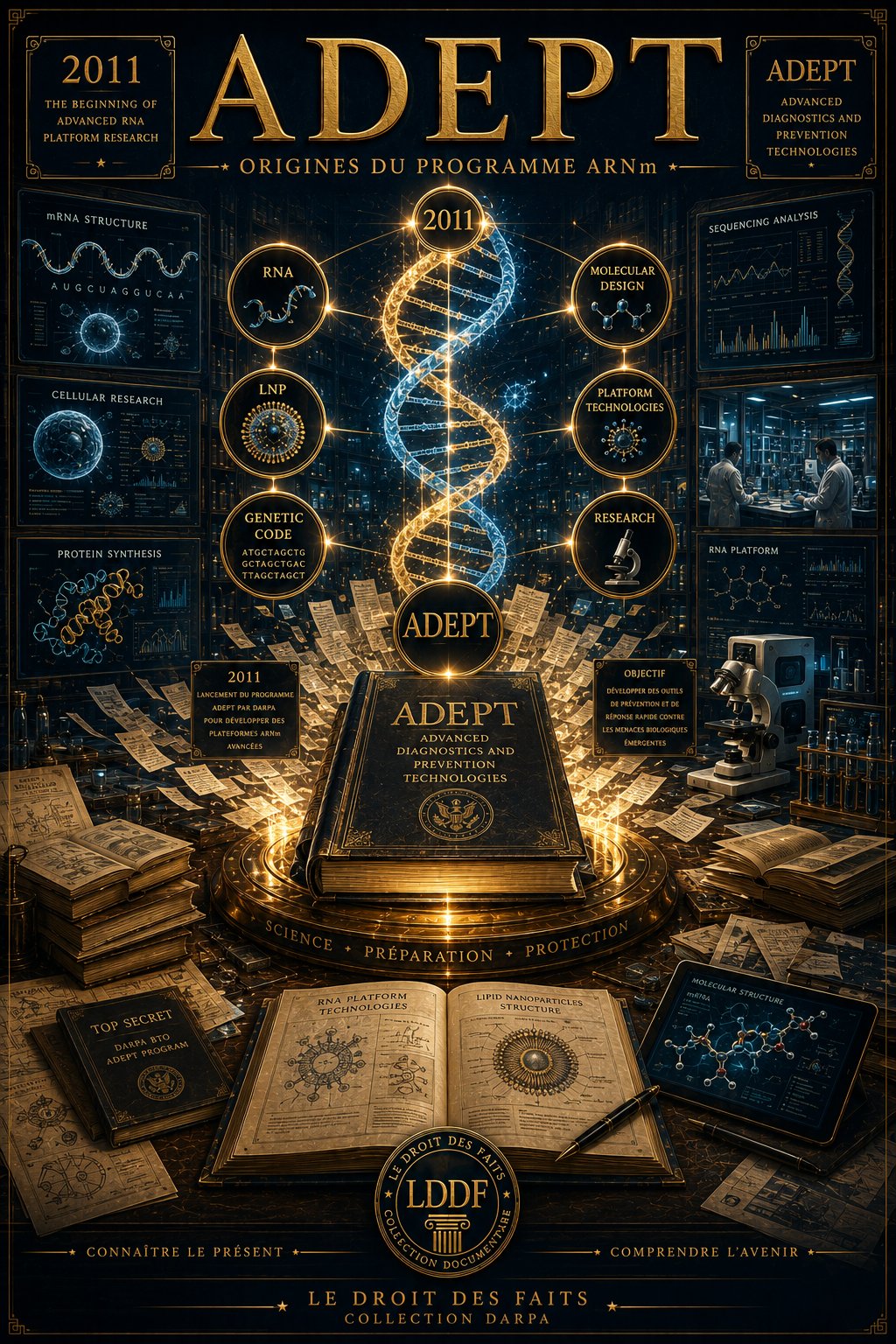 ADEPT 2011 — Origines du programme ARNm — DARPA · LDDF Collection