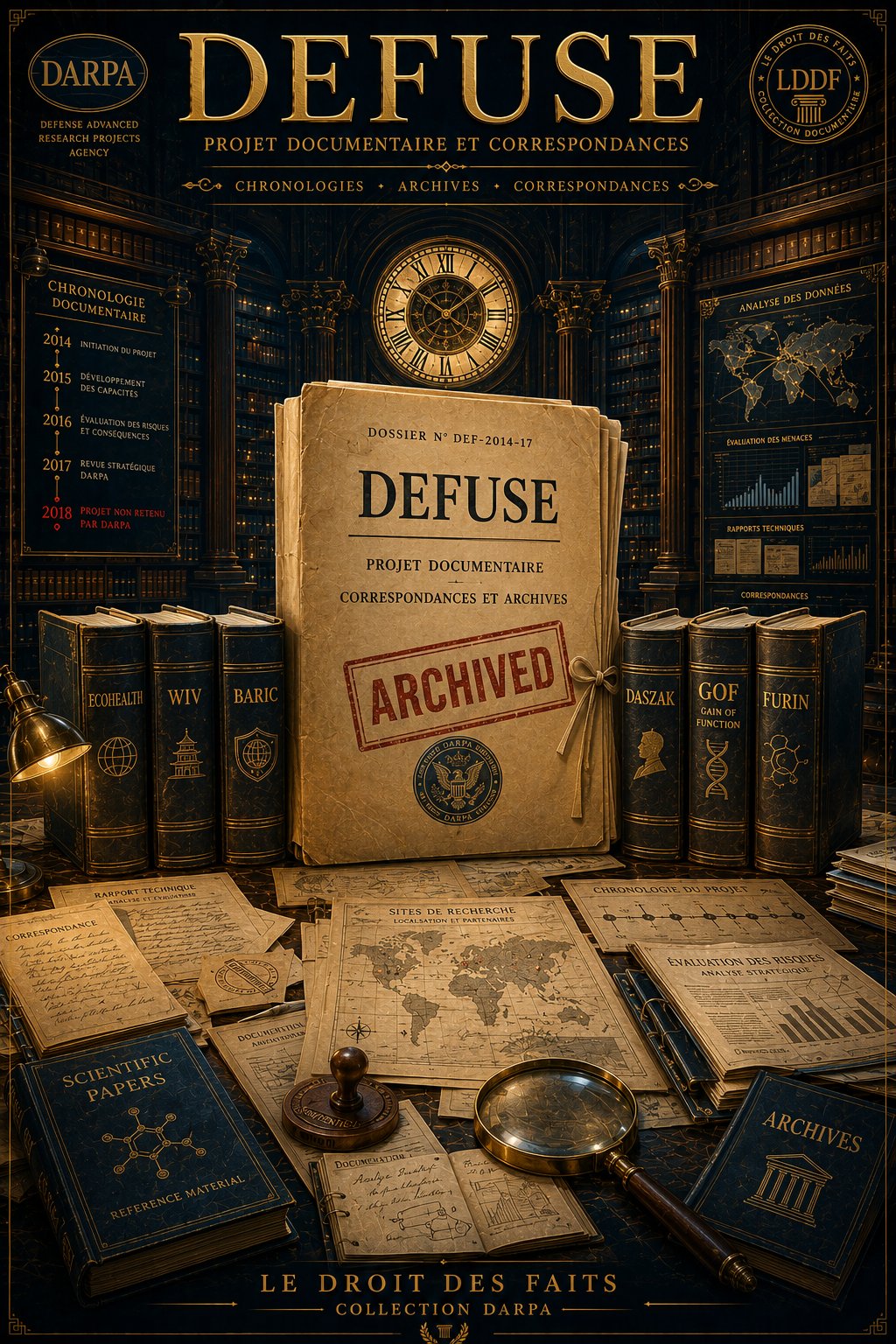 DEFUSE — Projet documentaire · Correspondances et Archives · ARCHIVED · DARPA