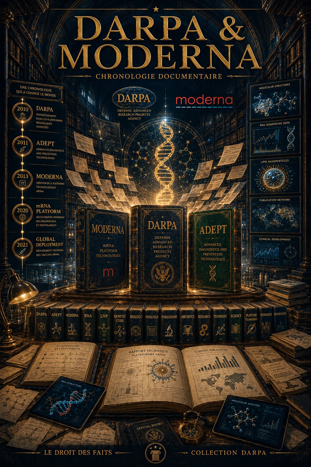 DARPA & Moderna — Chronologie documentaire 2010–2021