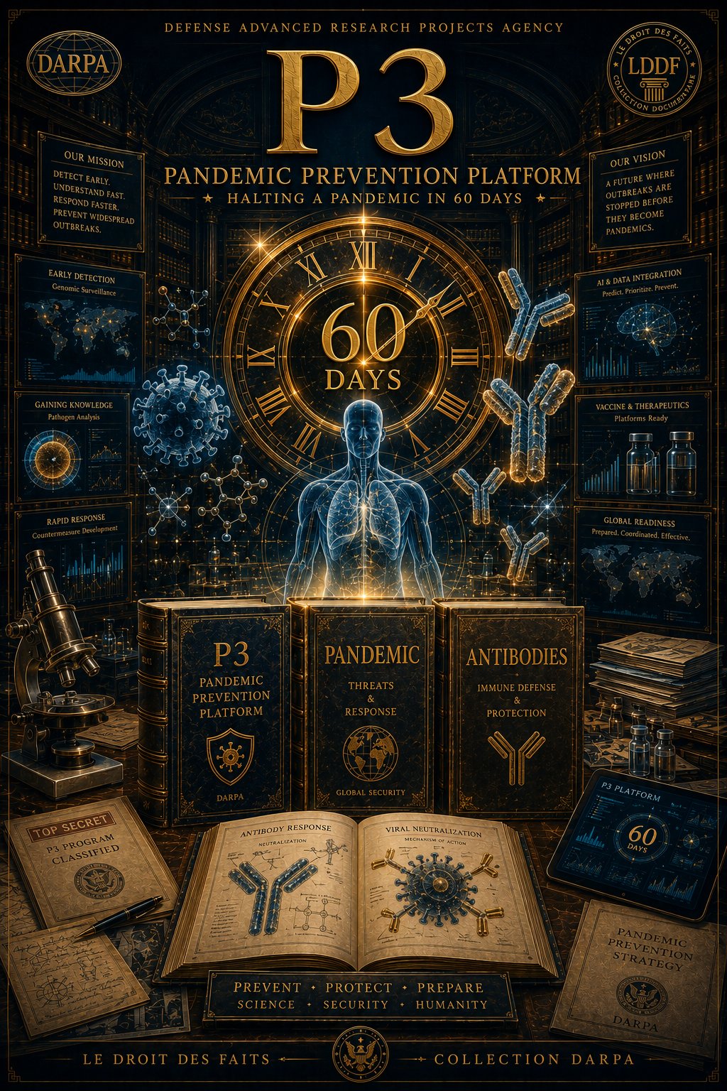 P3 — Pandemic Prevention Platform · Halting a Pandemic in 60 Days · DARPA