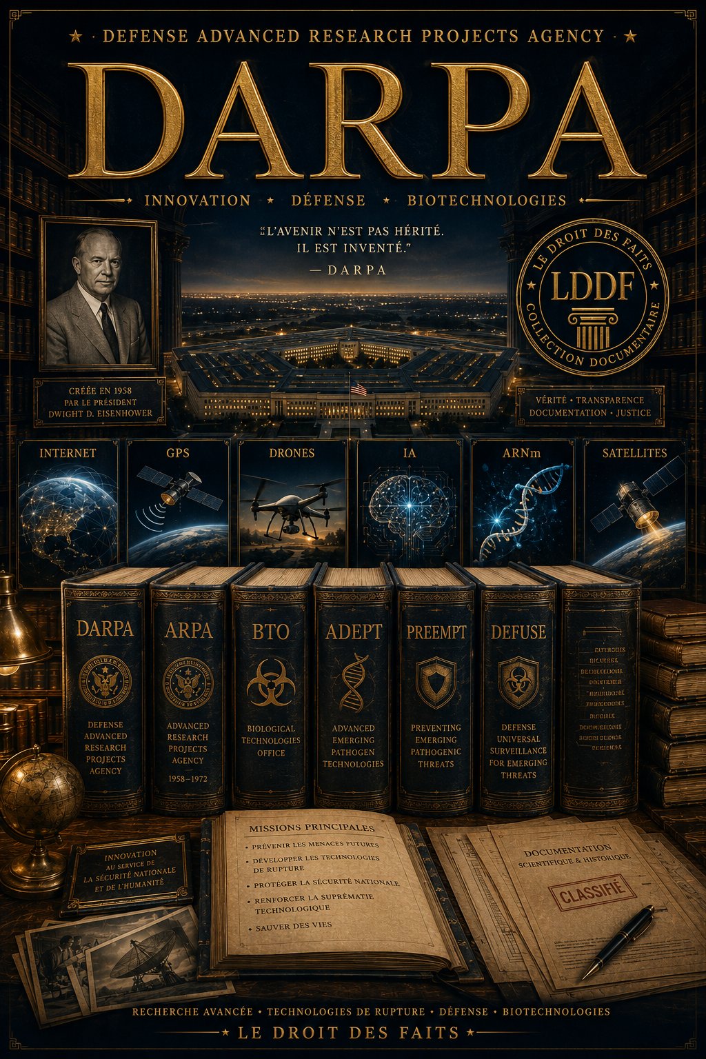 DARPA — Innovation · Défense · Biotechnologies — Le Droit des Faits Collection DARPA