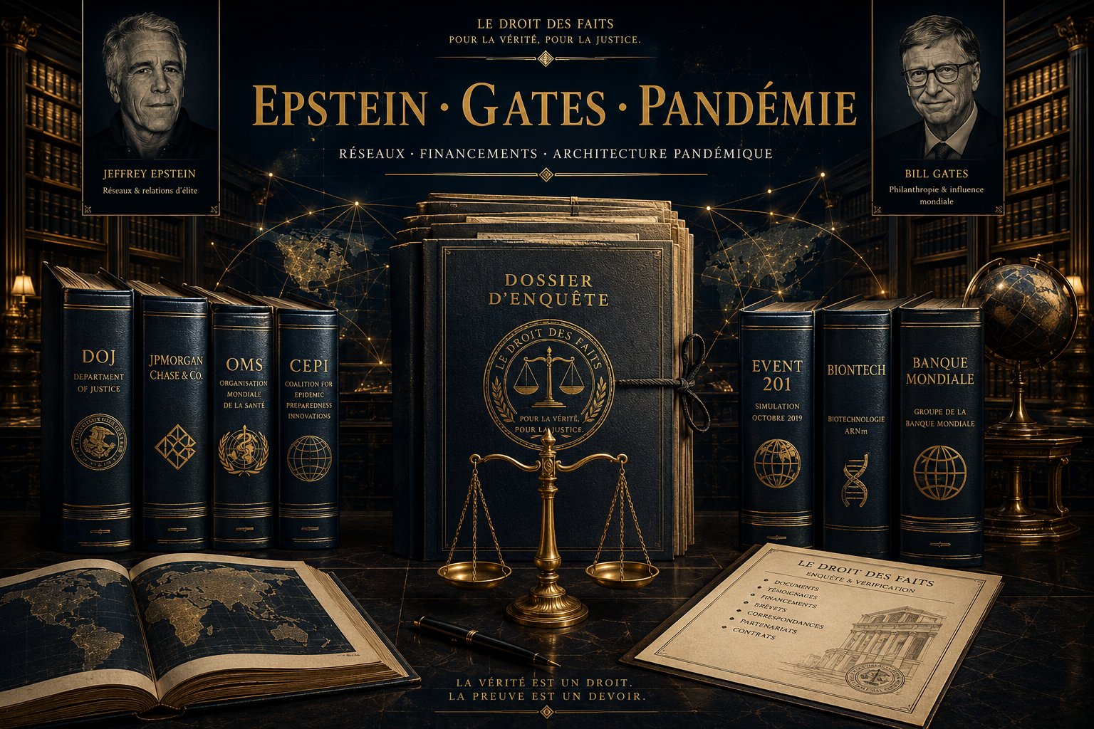 Epstein Gates Pandémie — architecture financière documentée