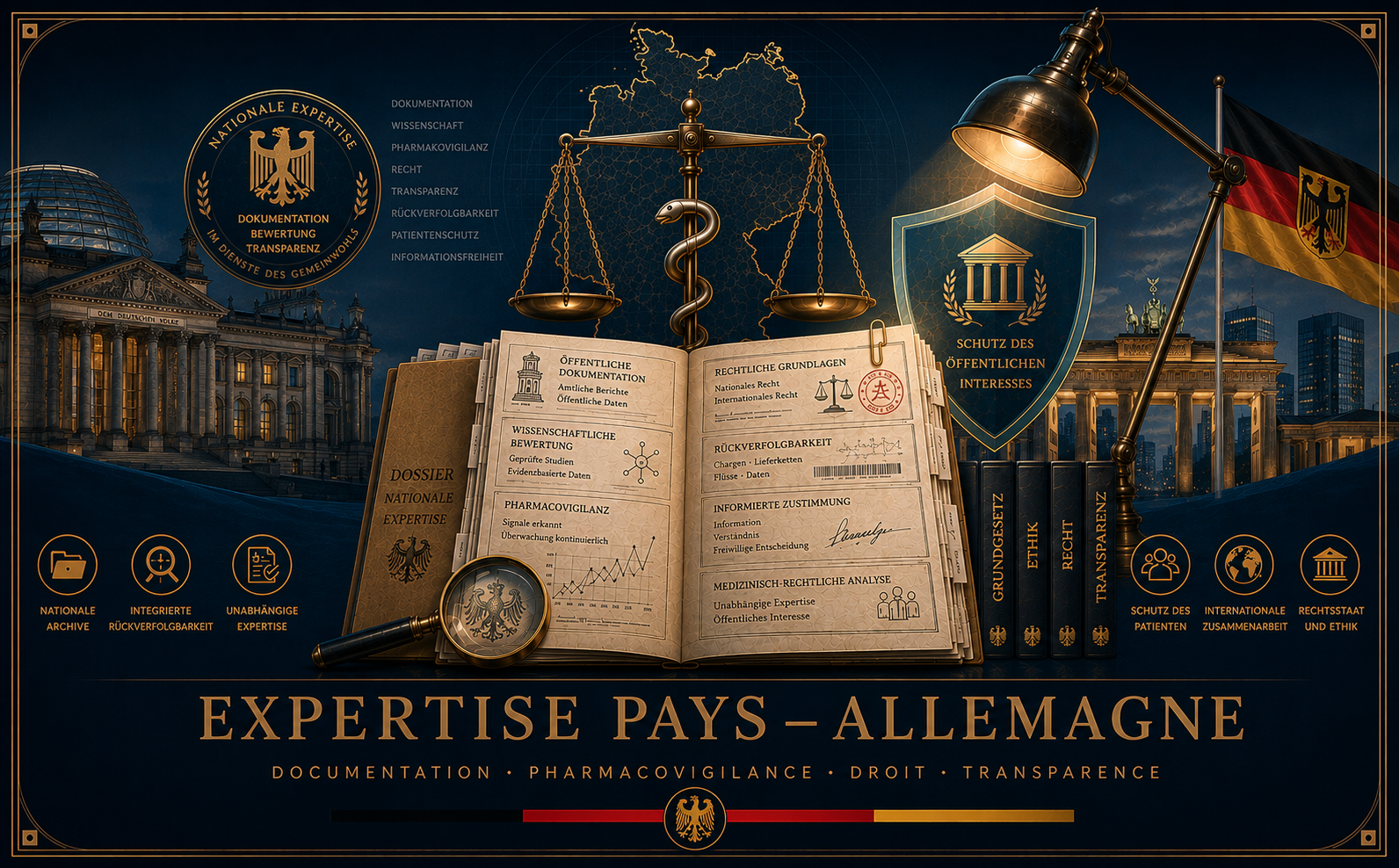 Expertise Pays · Documentation · Pharmacovigilance · Droit · Transparence