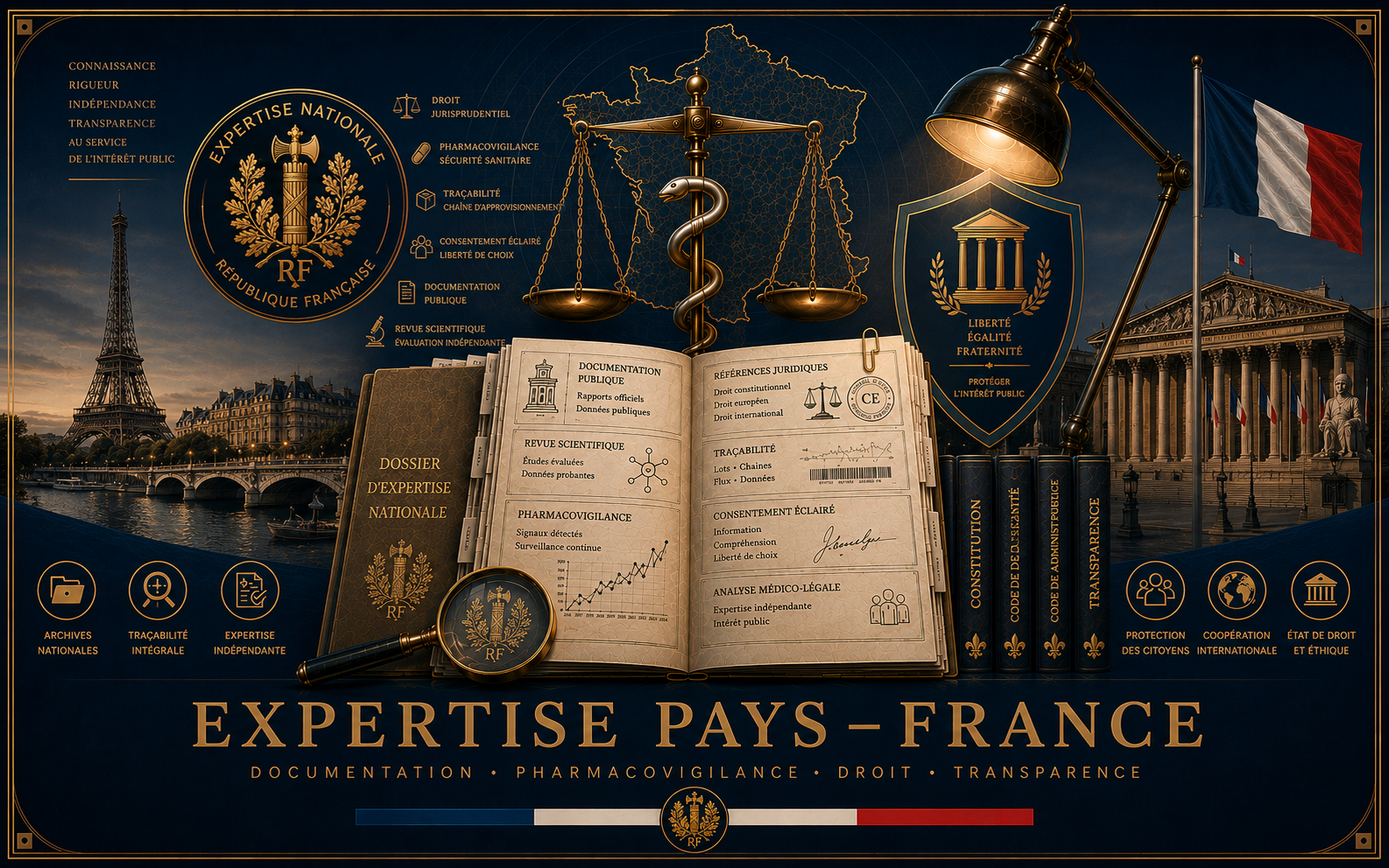 Expertise Pays — France · Documentation · Pharmacovigilance · Droit · Transparence
