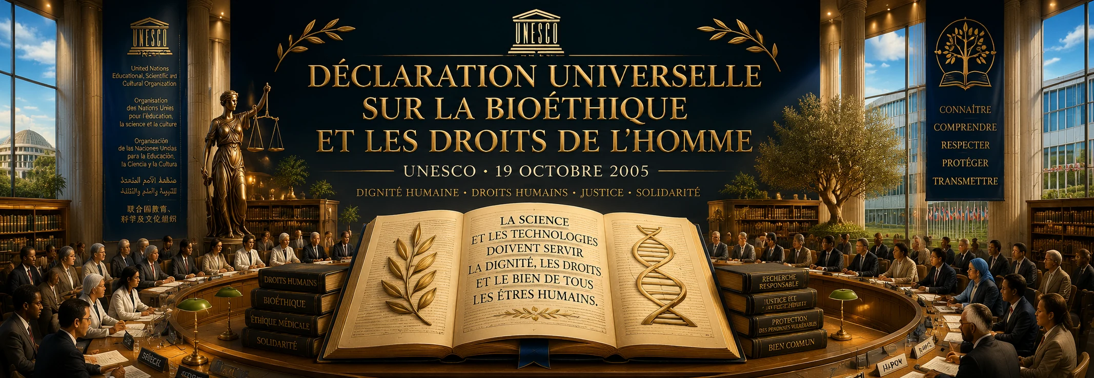 Déclaration universelle sur la bioéthique et les droits de l'homme — UNESCO, 19 octobre 2005