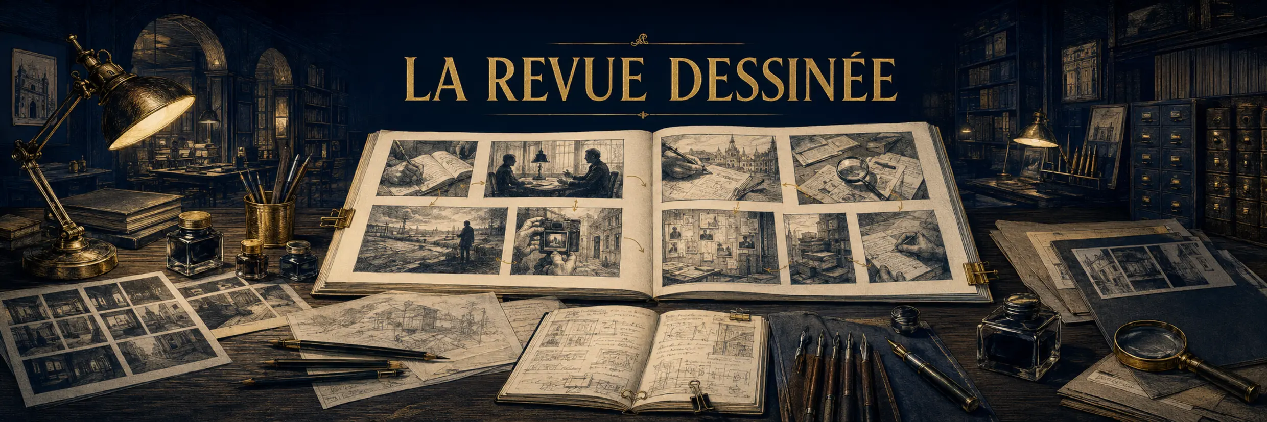 Bannière éditoriale de La Revue Dessinée