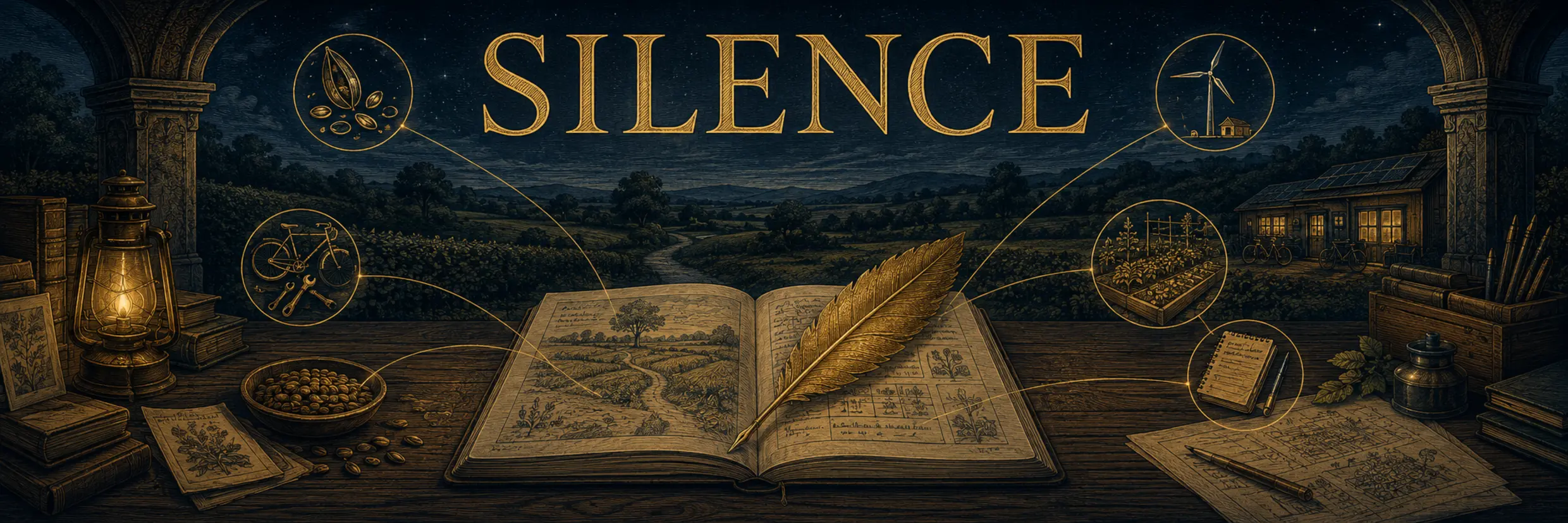 Bannière éditoriale de la revue Silence