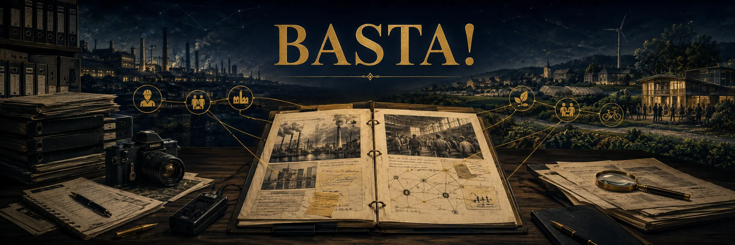 Bannière éditoriale du média Basta!