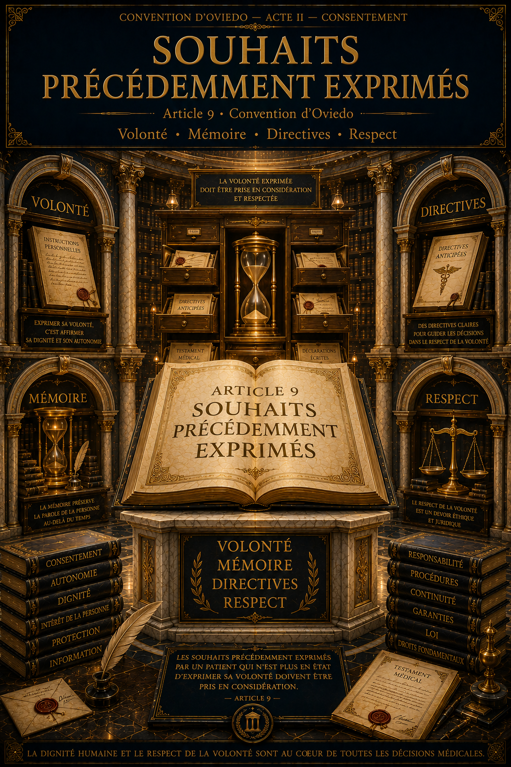 Article 9 — Souhaits précédemment exprimés