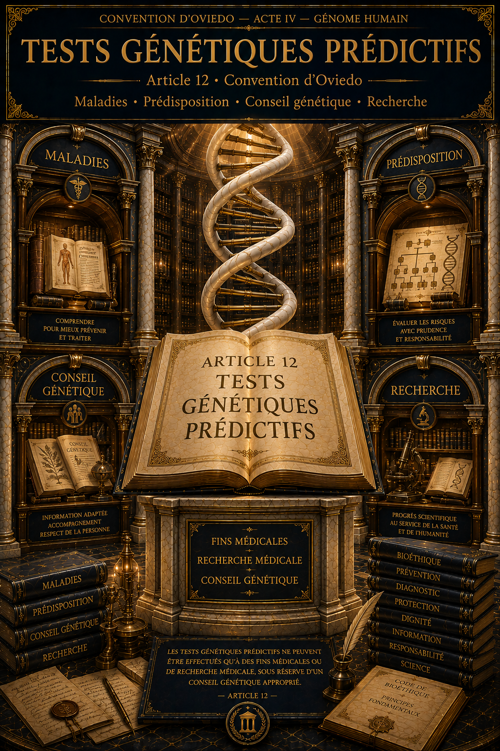 Article 12 — Tests génétiques prédictifs