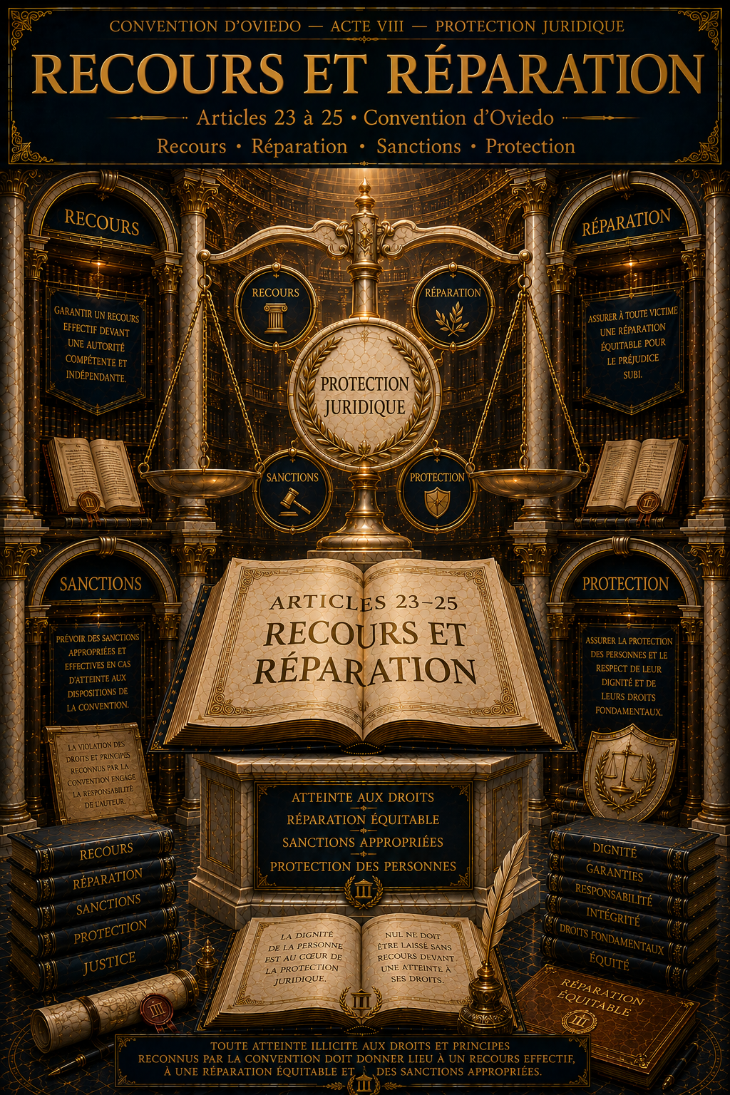 Articles 23-25 — Recours et réparation