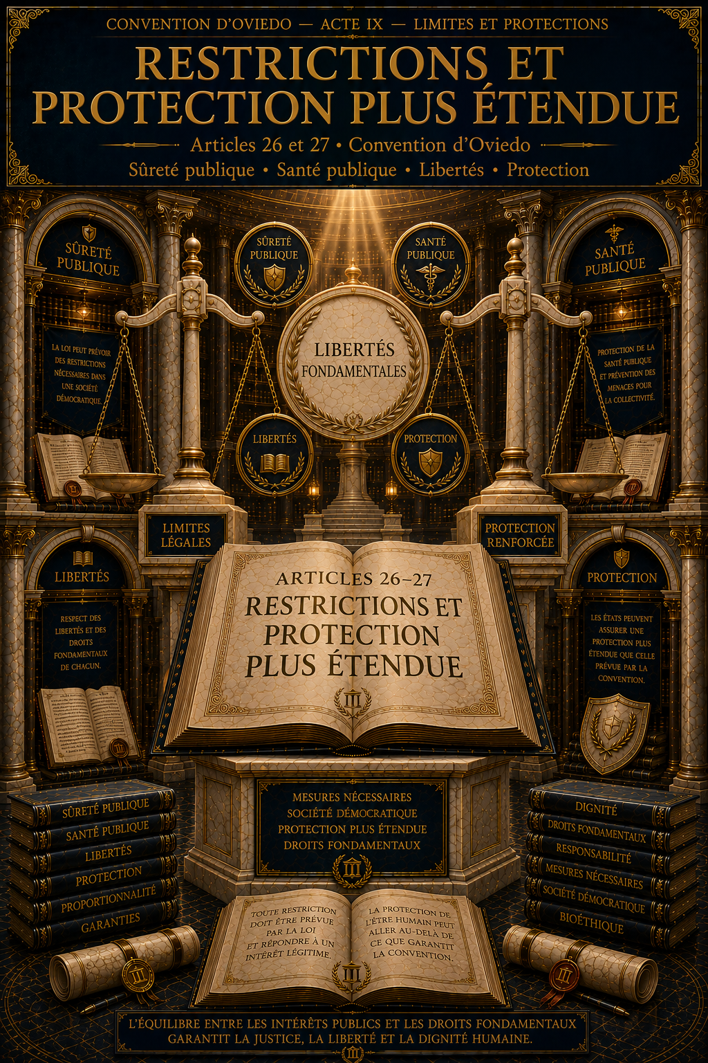Articles 26-27 — Restrictions et protection plus étendue