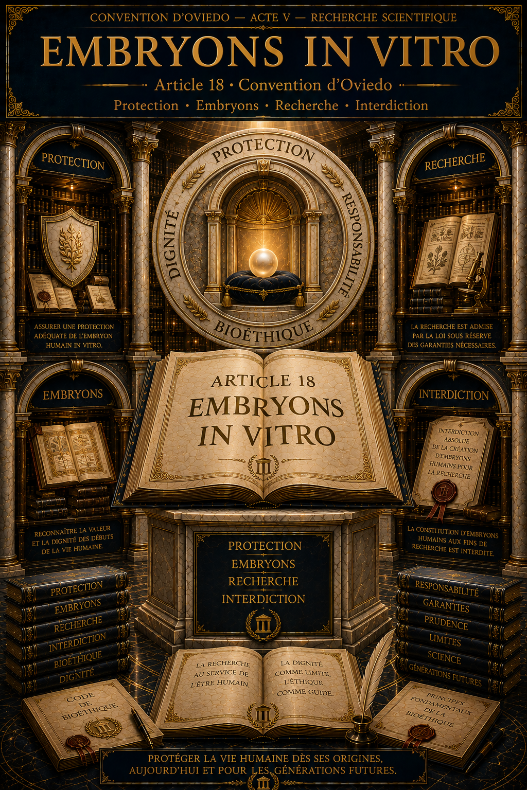 Article 18 — Embryons in vitro
