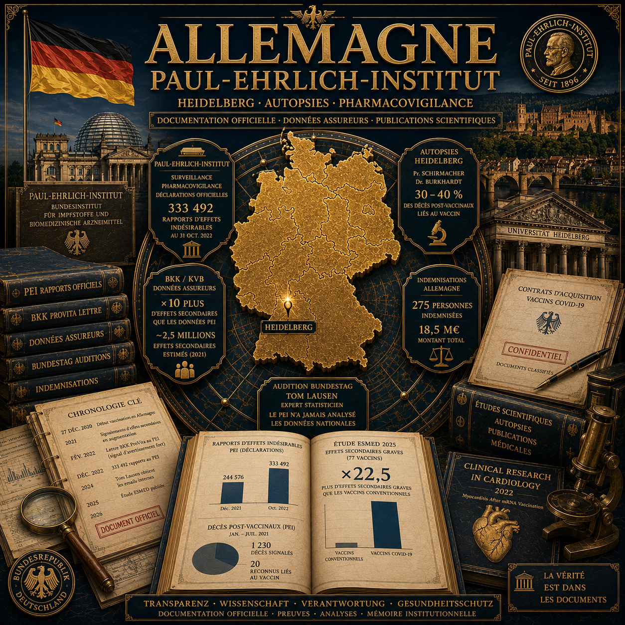 Allemagne Paul-Ehrlich-Institut Autopsies Heidelberg BKK