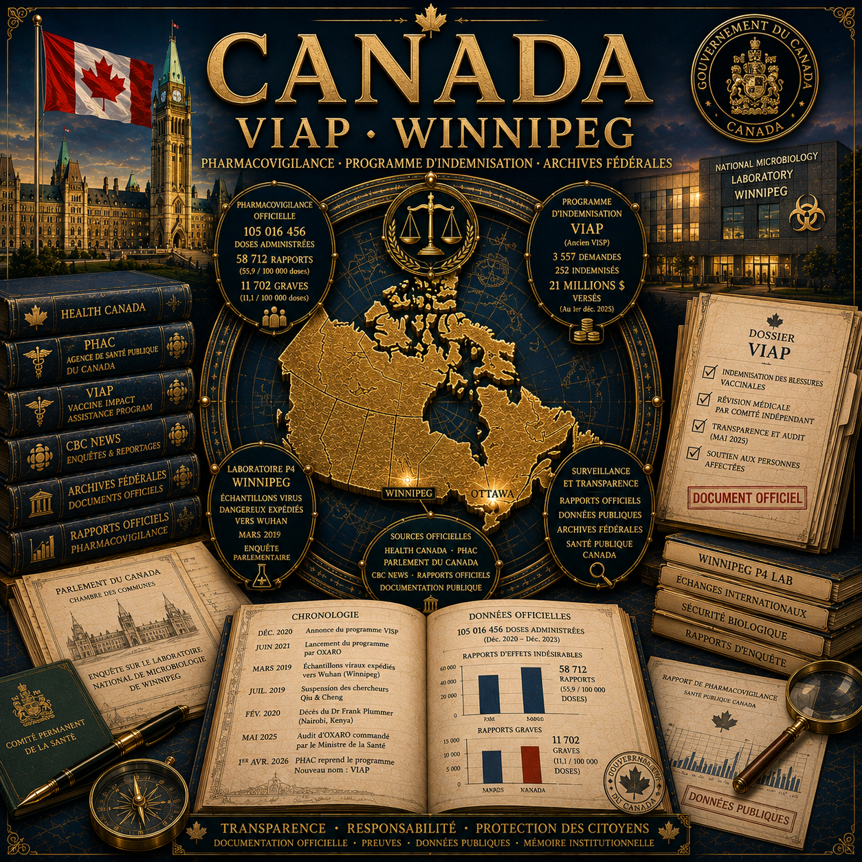 Canada VIAP Laboratoire Winnipeg PHAC Pharmacovigilance