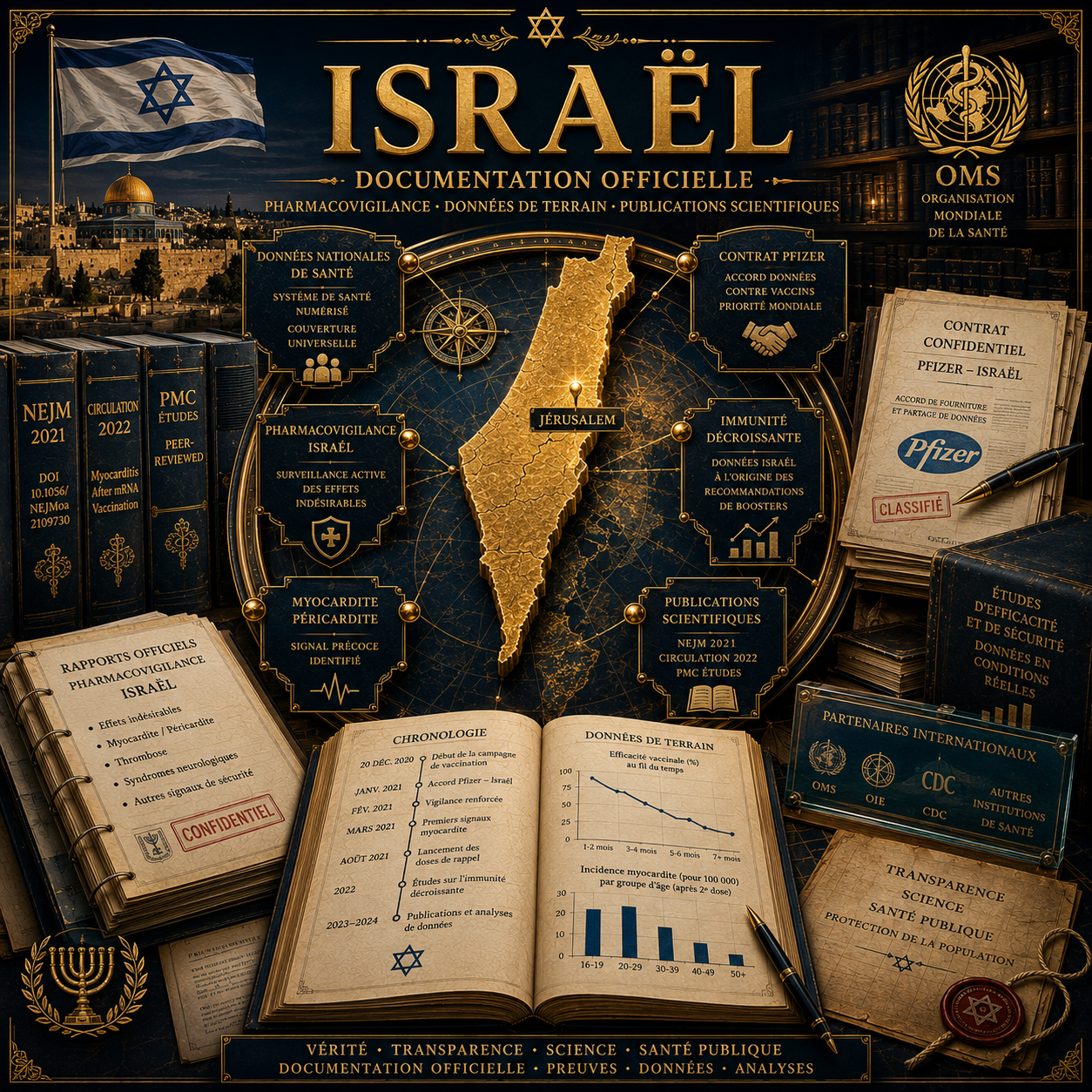 Israël — Pharmacovigilance Pfizer Myocardite Données terrain