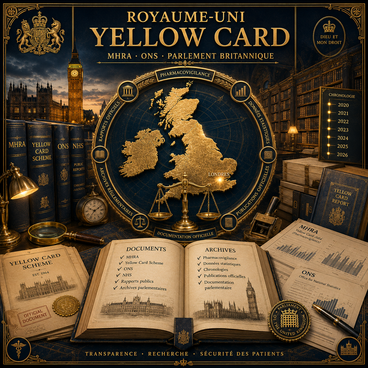 Royaume-Uni — Yellow Card MHRA ONS Parlement Britannique