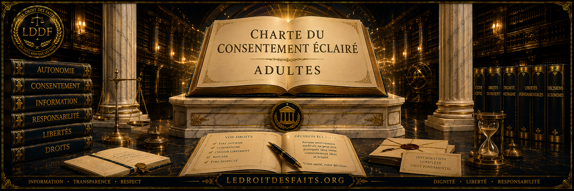 Charte du Consentement Éclairé — Adultes — Vos droits face au système médical