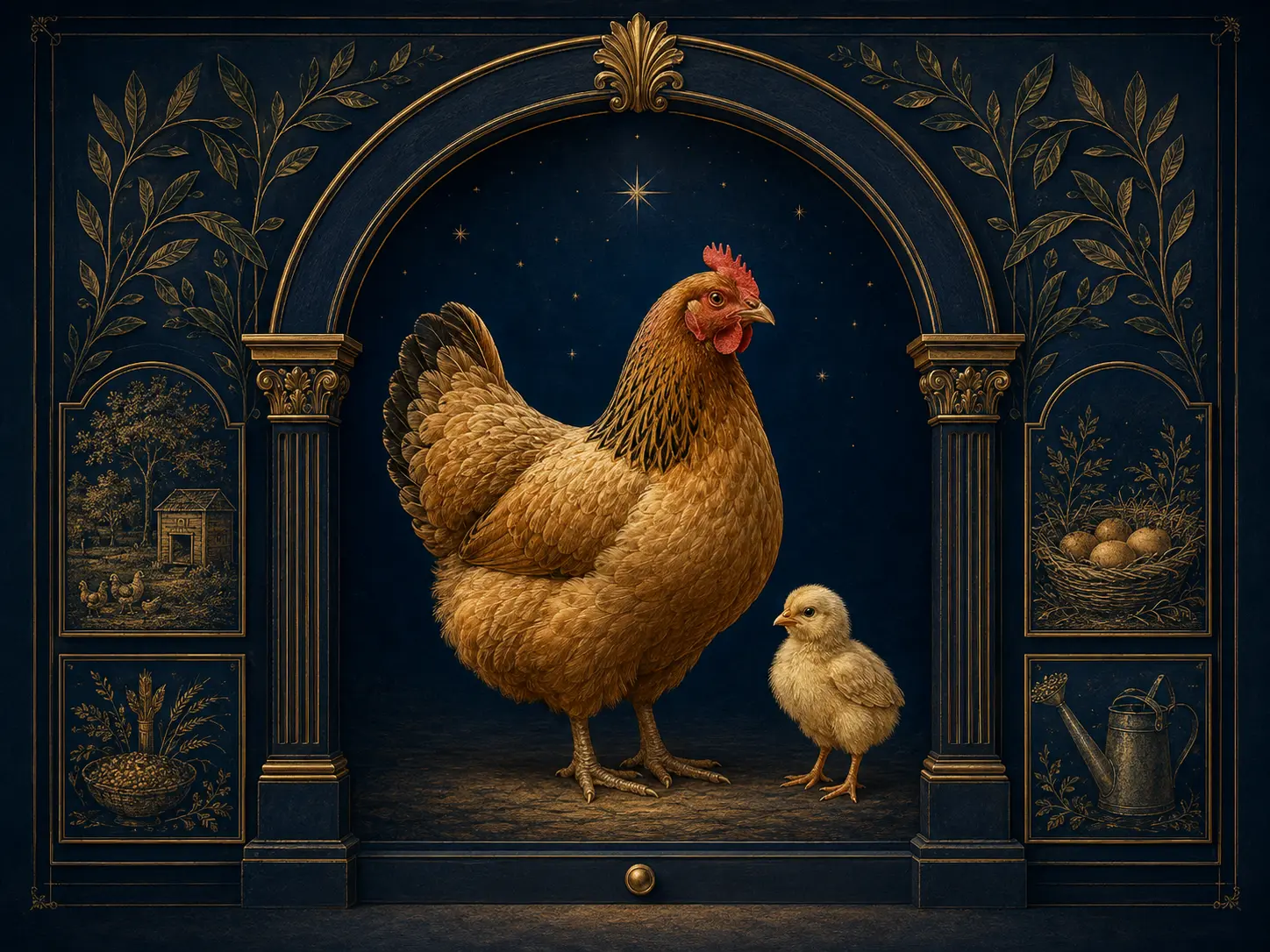 Mini-porte — Volailles, Poules et Poulets