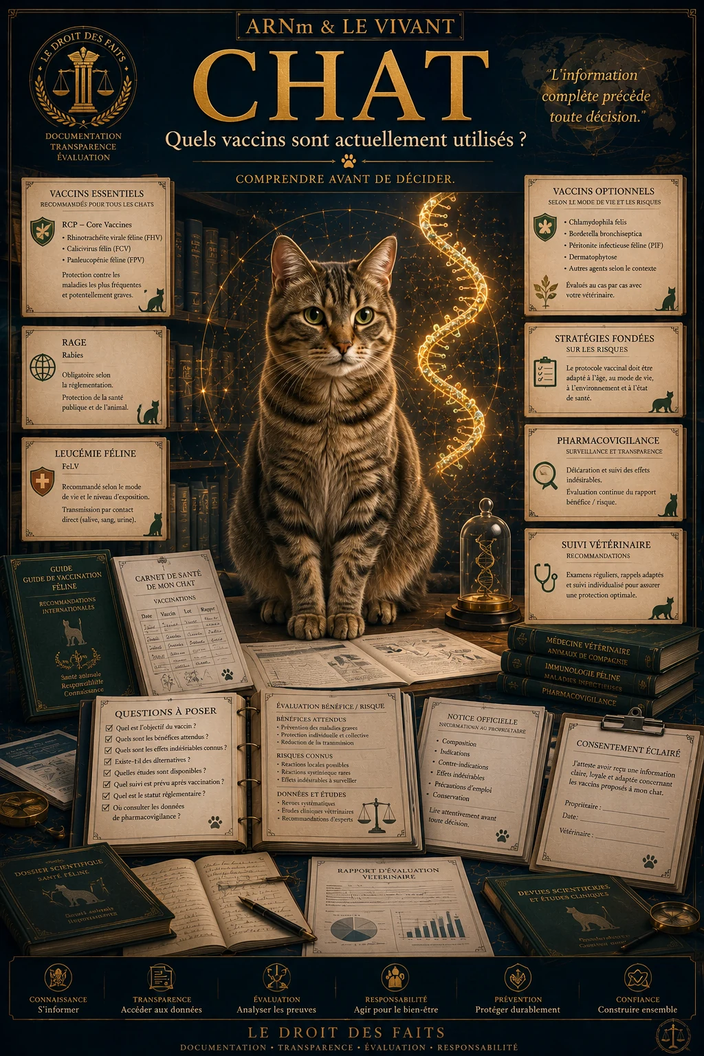 Affiche complète — chat