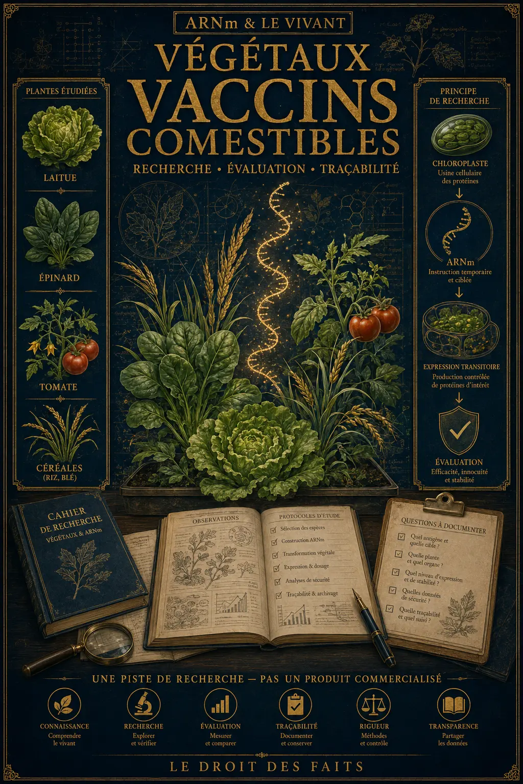 Poster documentaire — Végétaux — Vaccins comestibles
