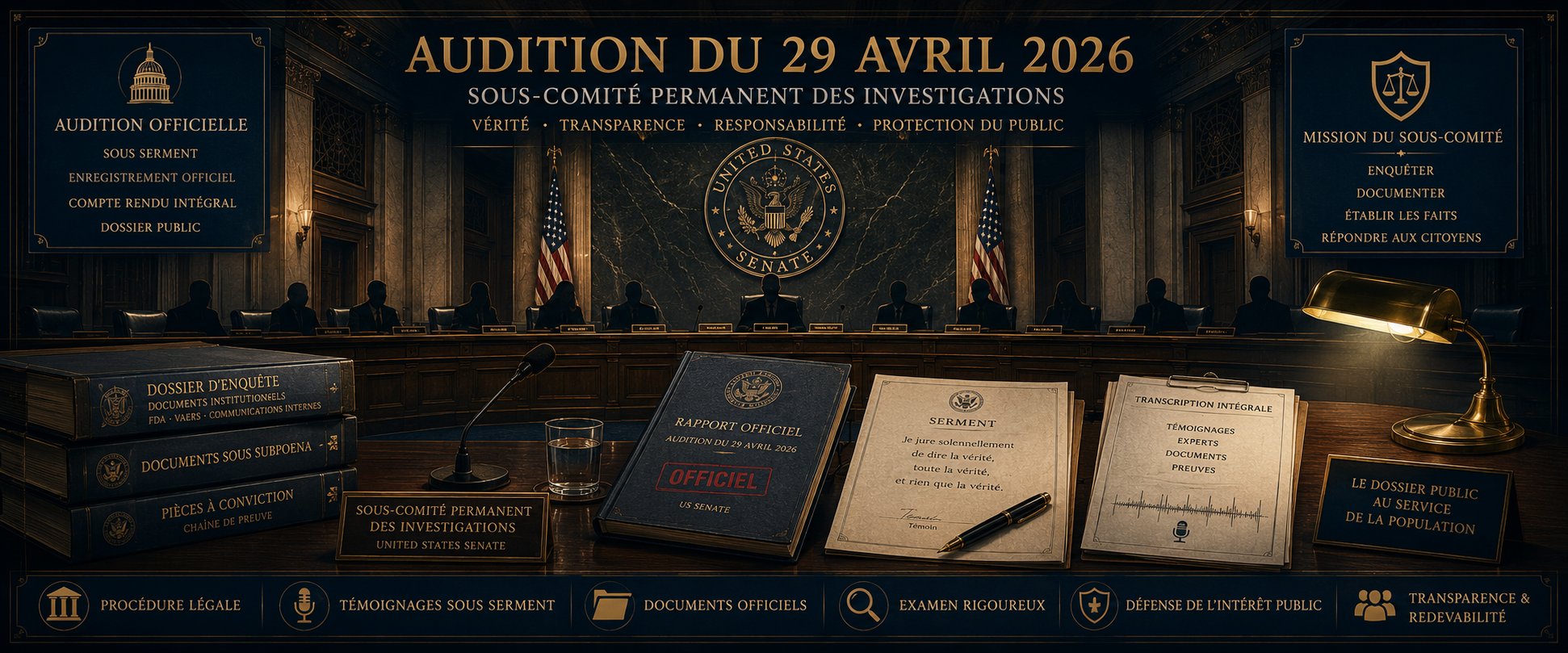 Audition du 29 avril 2026 — Sous-Comité Permanent des Investigations — U.S. Senate