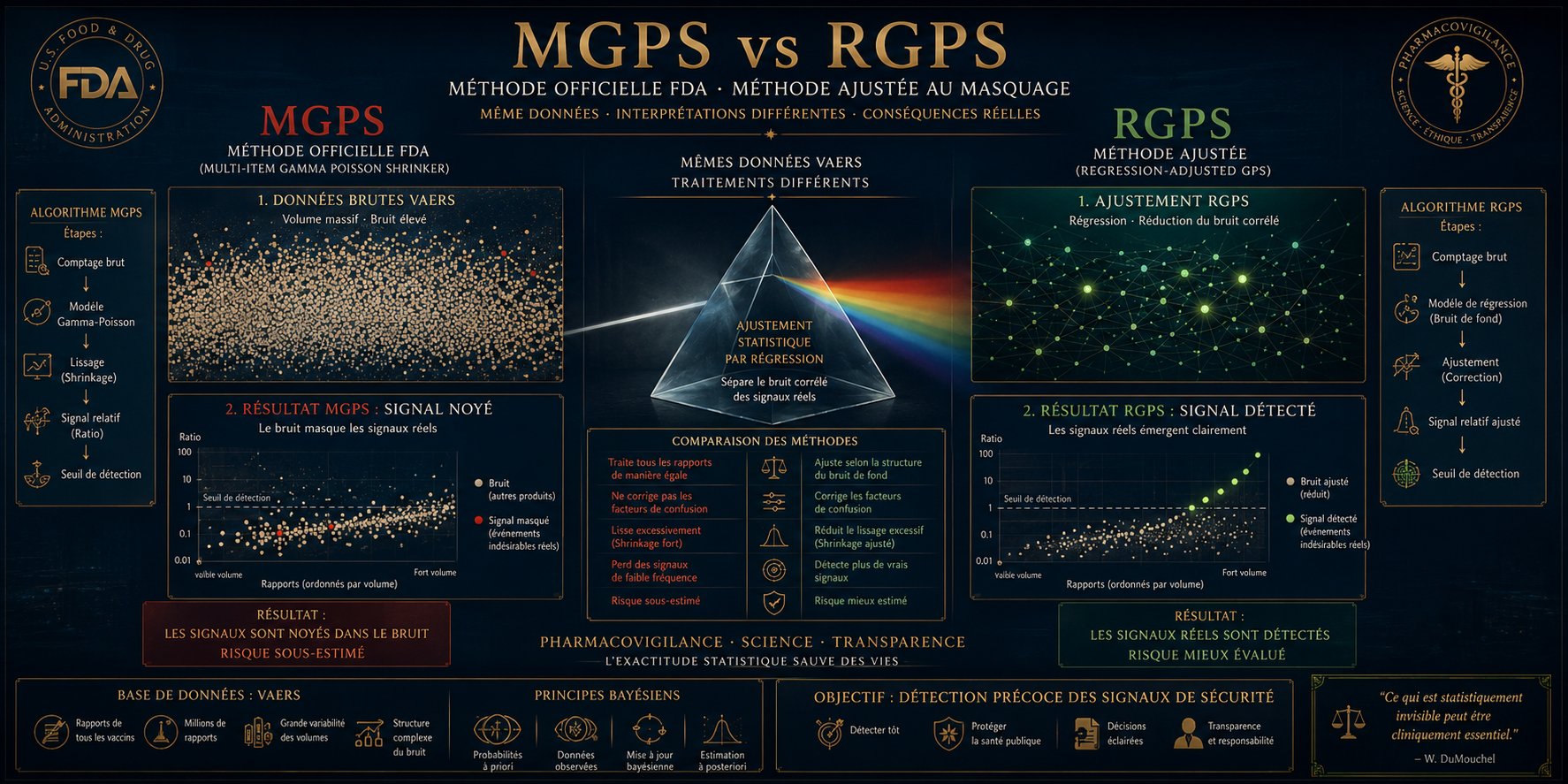 MGPS vs RGPS — Méthode officielle FDA vs méthode ajustée au masquage